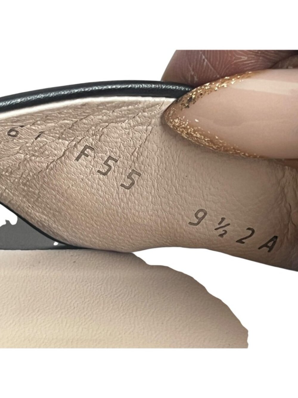 Salvatore Ferragamo Shoes Womens 9.5 A Black Leather Slide Sandals Heels Italy - Picture 6 of 7